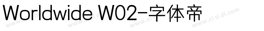 Worldwide W02字体转换